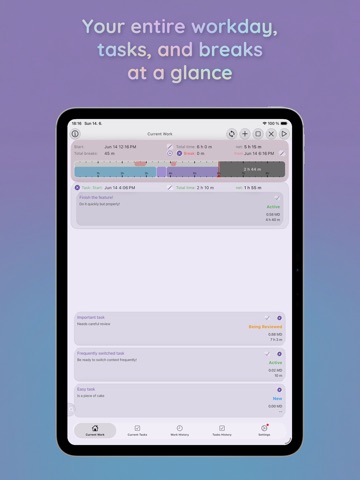 Work Tracker: Hours & ManDays iPad screenshot