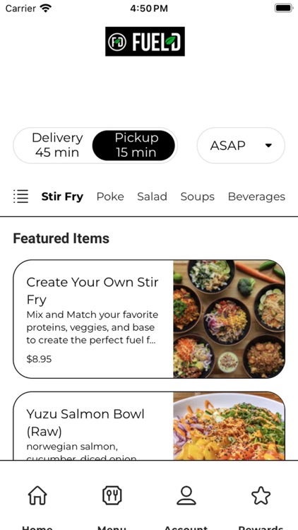 Fuel'd Stir Fry & Salads