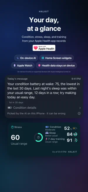 Halkit: Health Log & Dashboard screenshot 1