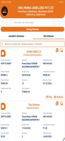 Hira Panna Jewellers Pvt Ltd iPhone screenshot