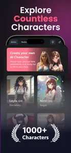 Viby: AI Character Chat screenshot #1 for iPhone