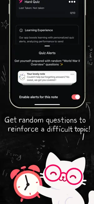 Bycat AI: Note,Quiz,Alerts screenshot 3