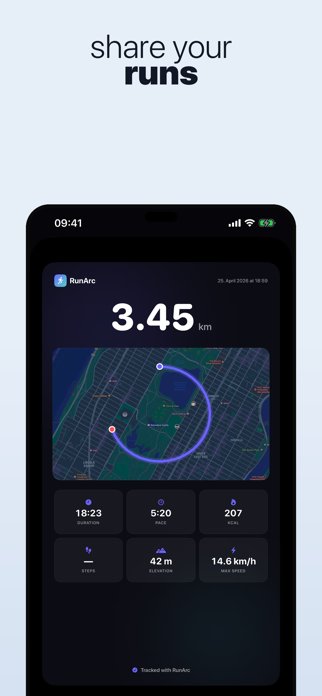 RunArc: GPS Running Tracker Screenshot 7 of 9