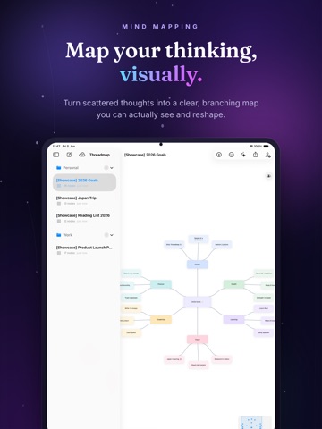 Threadmap: Mind Maps & Collab iPad screenshot