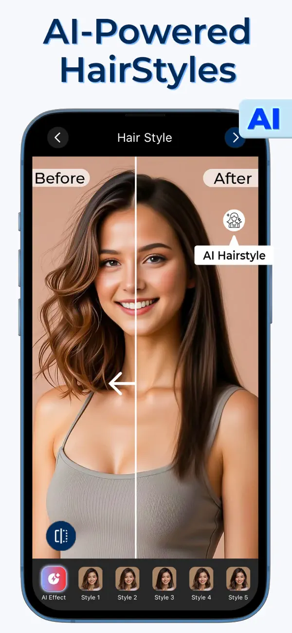 Screenshot #2 pour Changeur de couleur de cheveux