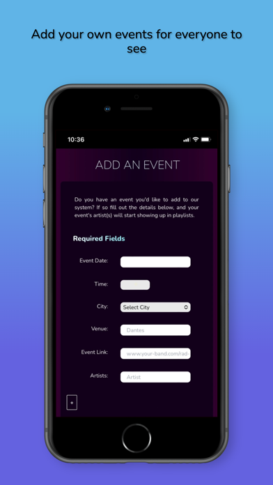 NearHear iPhone screenshot 3 - Music app