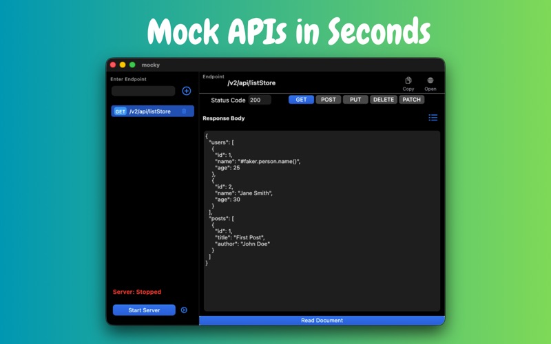 Mocky App screenshot 1