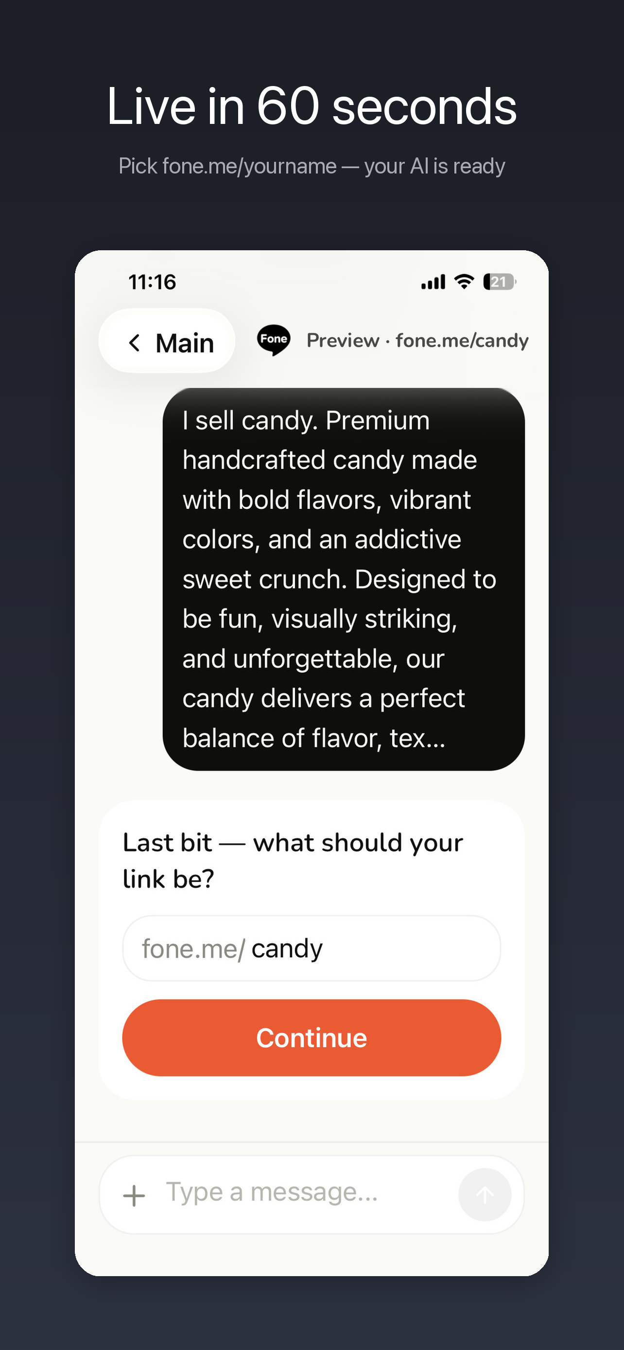 Fone - Link in Bio AI Agent screenshot 4