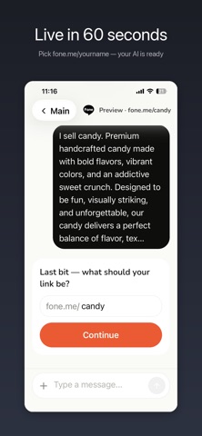 Fone - Link in Bio AI Agent screenshot