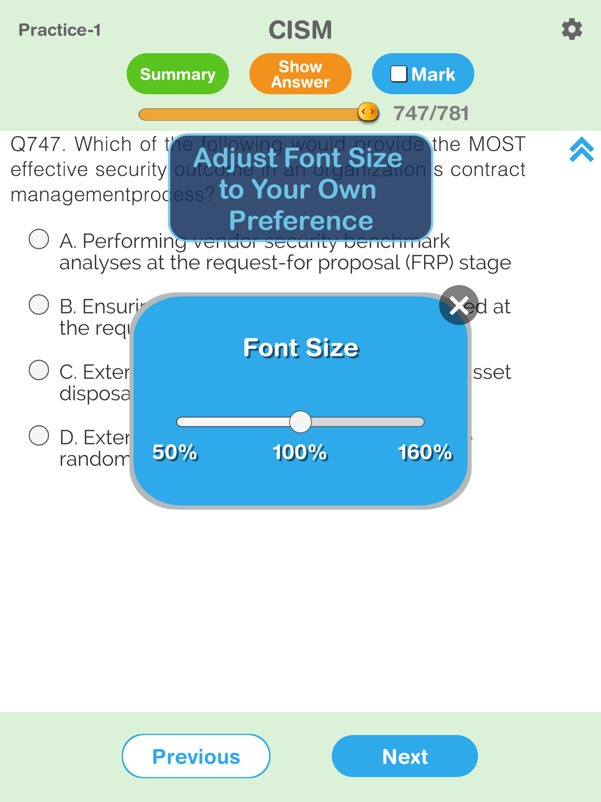 CISM Certification Exam Prep screenshot 7