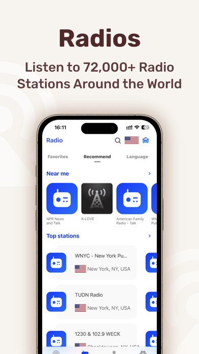 Podcasts Music Radio FM: Podio Screenshot