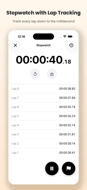 Multi Timer Interval Stopwatch screenshot 2