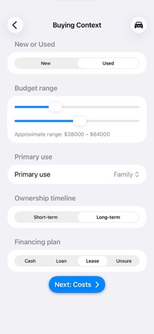 Car Buyer Companion screenshot