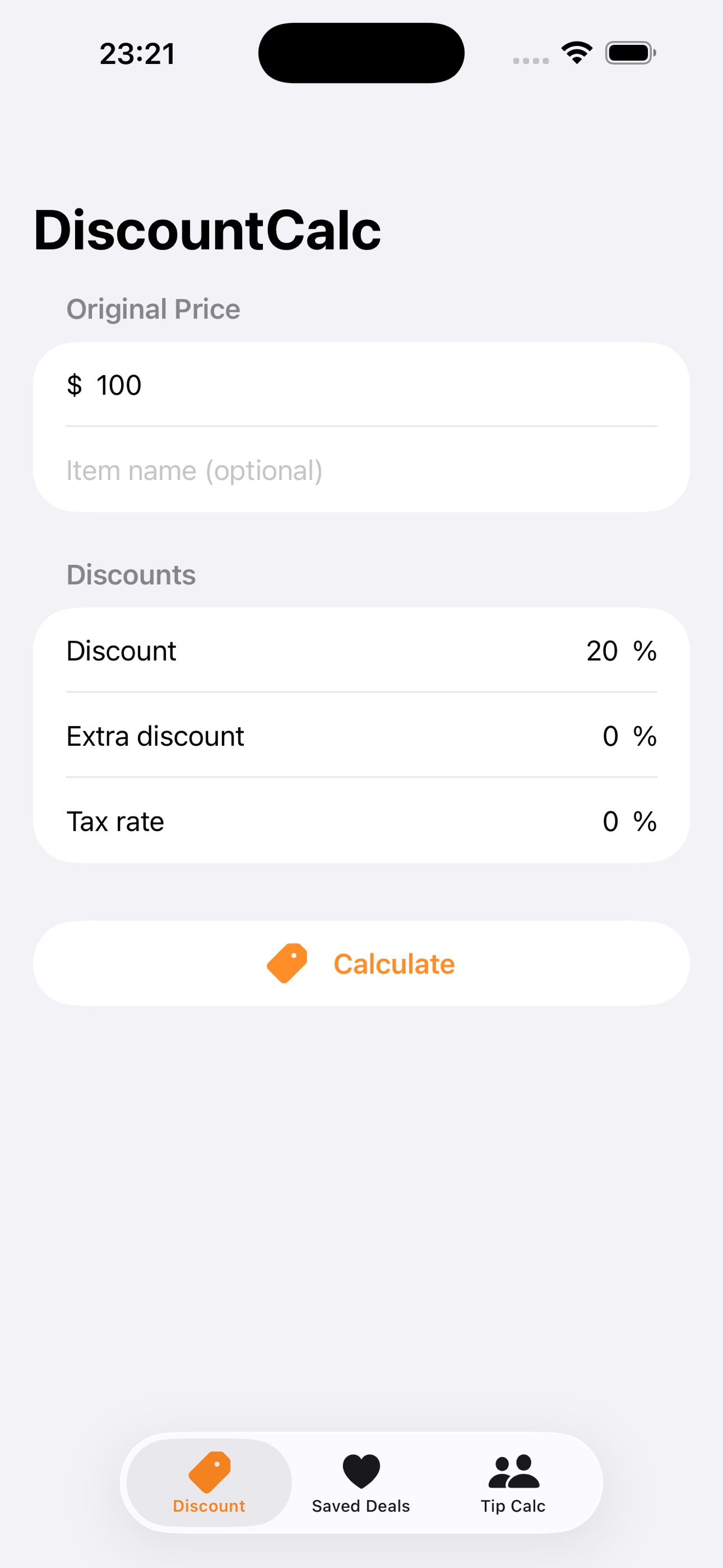 DiscountCalc: Discount screenshot 2