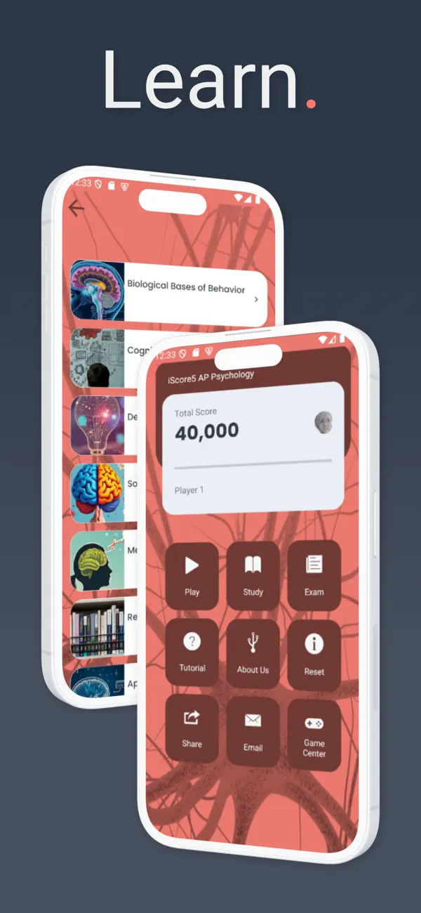 Screenshot #1 pour iScore5 AP Psychology