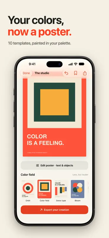 Palette Hunt: Farbe & Poster screenshot 4 of 8