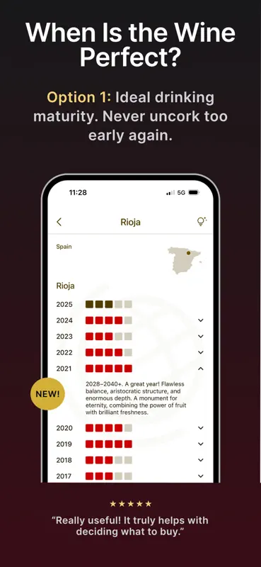 Wine Vintage Chart & Maturity screenshot 3 of 7