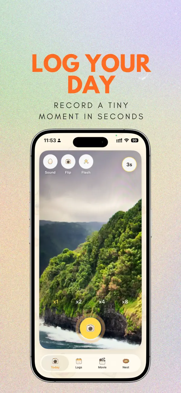 DuckLog: Daily Vlog App - Personal Video Diary for iPhone App Store screenshot 1