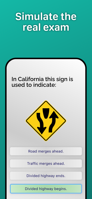 DMV Permit Written Test 2026. Screenshot 2 of 8
