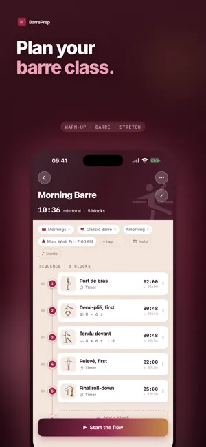 Barre Fitness Class Builder screenshot 1