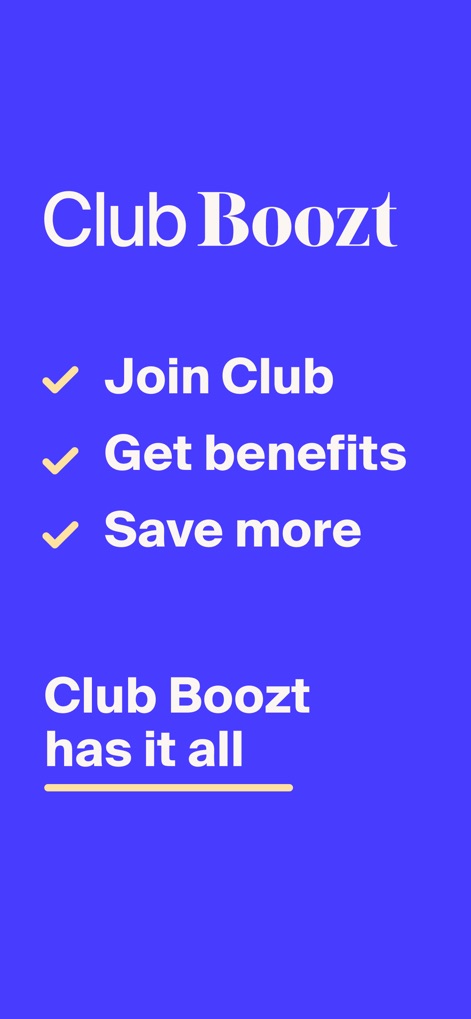 Boozt.com - This visual details the advantages of joining 'Club Boozt', showcasing benefits like earning points and unlocking special discounts.