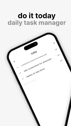 today - a productivity app screenshot 1