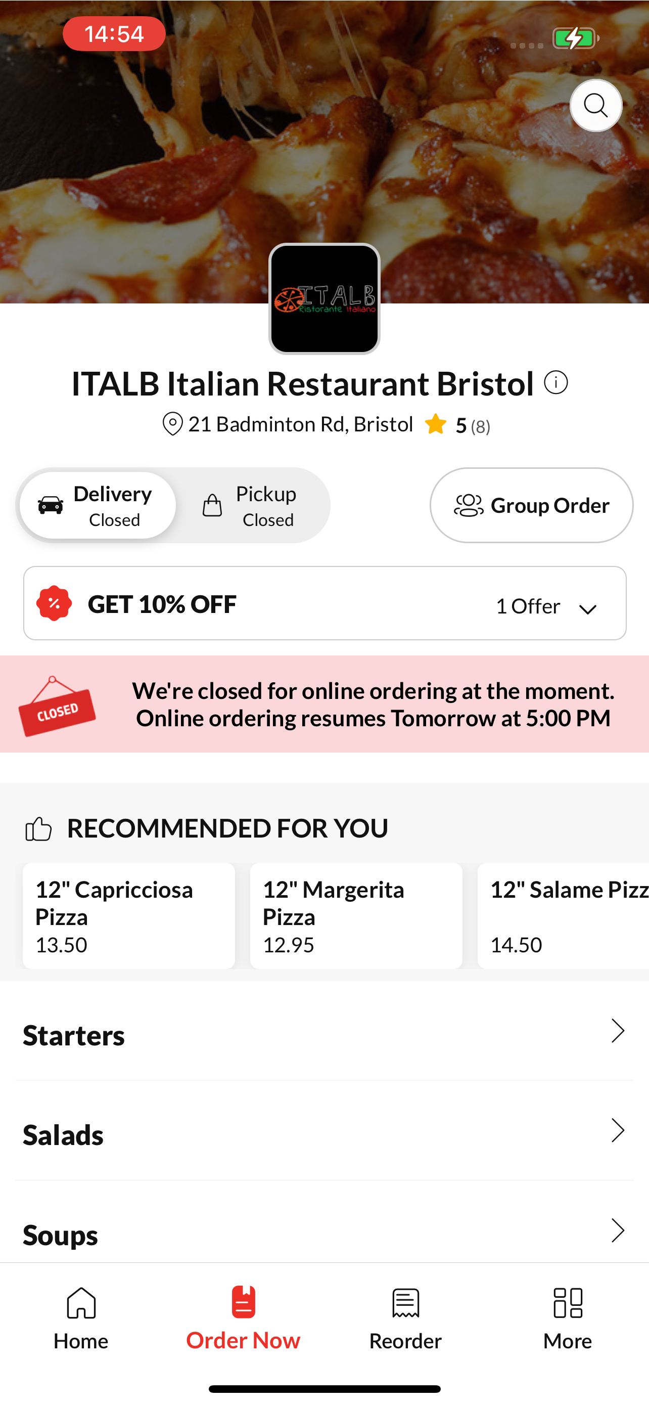 ITALB Italian Restaurant screenshot 2