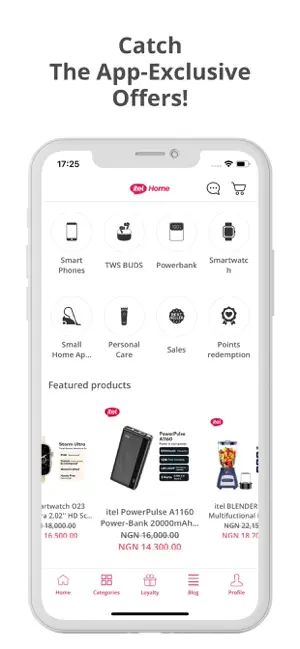 itel home shop screenshot 1