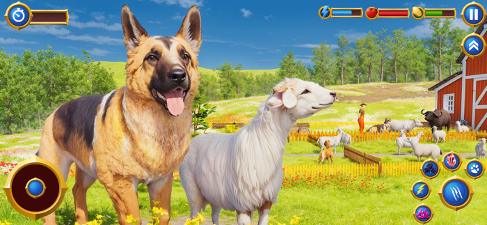 Wild Shepherd Dog Life Sim