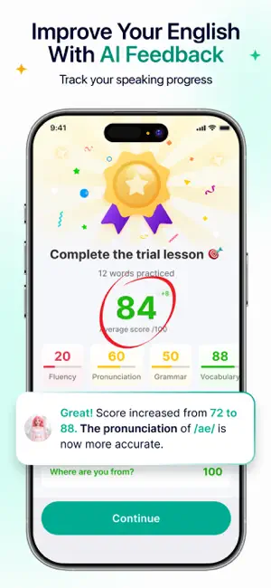 Linaoi: Speak & Learn English iPhone screenshot 4