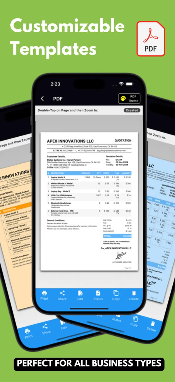 Screenshot #2 pour Delivery Note Maker App