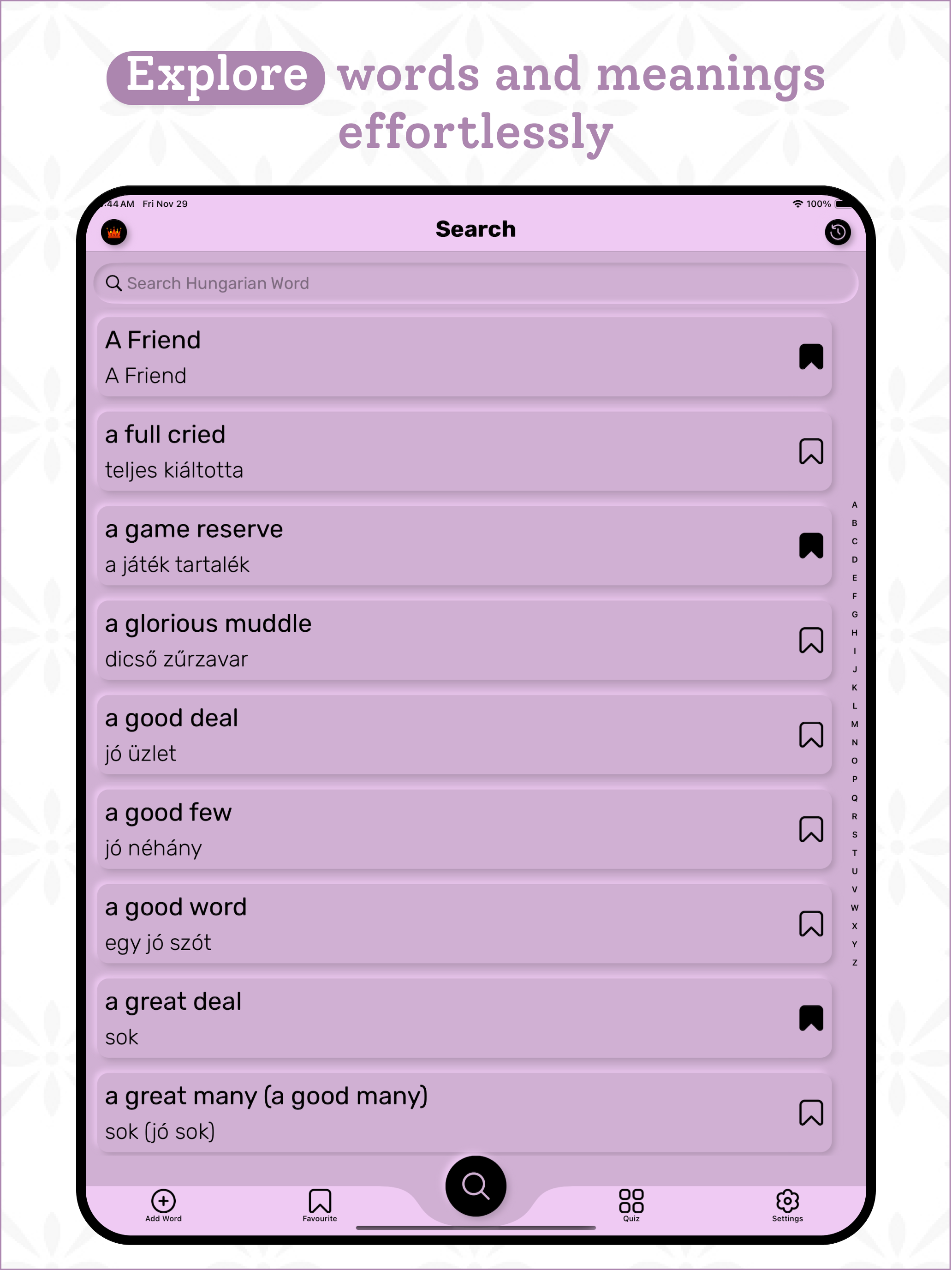 Hungarian Dictionary screenshot 10