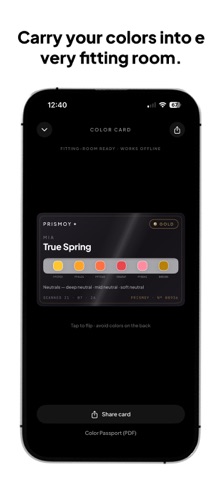 Prismoy - Color Analysis iPhone screenshot