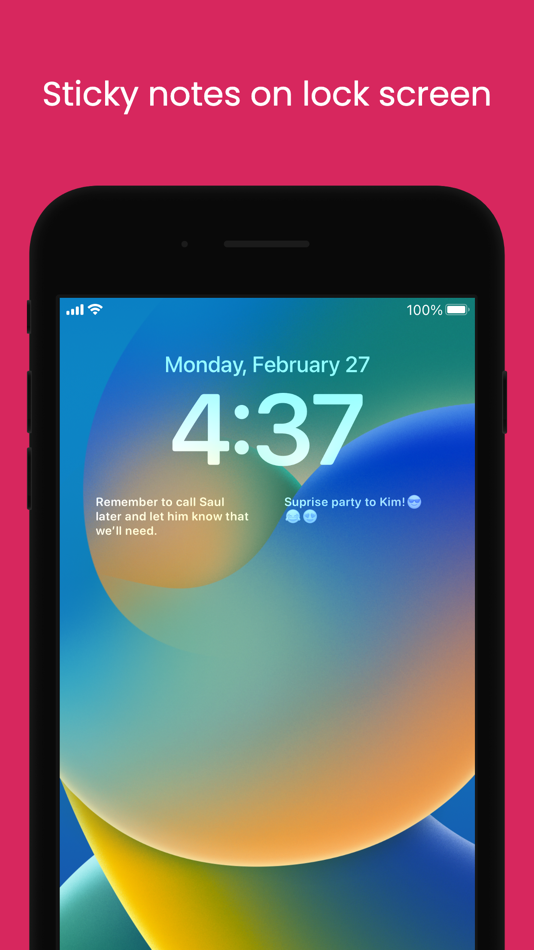 #2. LockNotes: Note on Lock Screen (iOS) 由: Cao Tran