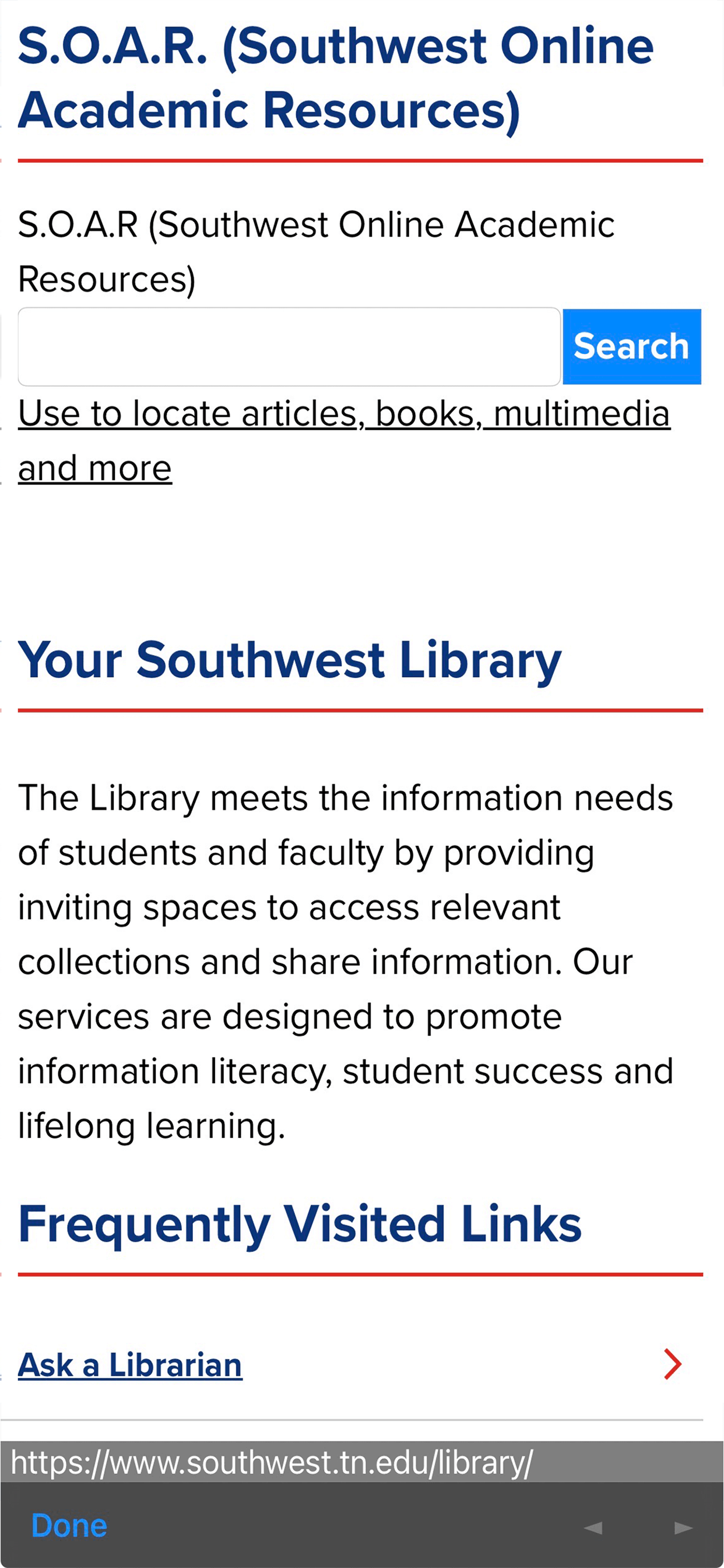 mySouthwestTN