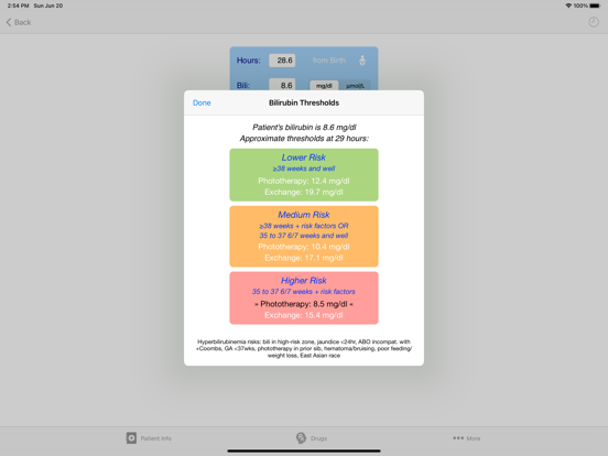 Pedi QuikCalc 5 iPad screenshot 7 - Medical app