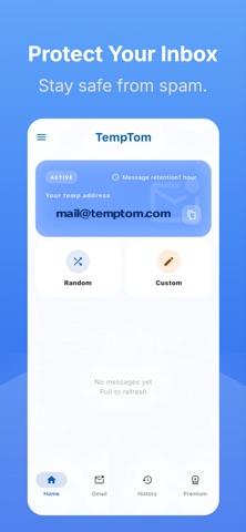 TempTom: Temp Mail Disposable Screenshot 1 of 4