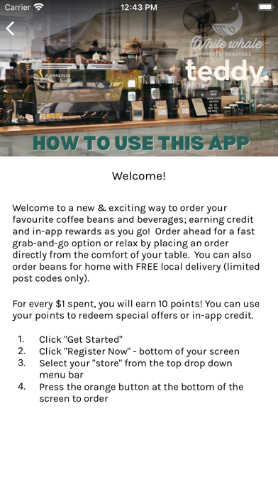 White Whale Coffee Roasters Screenshot