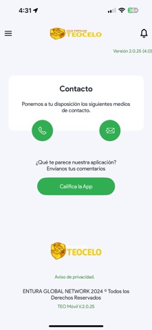 TEO Móvil screenshot