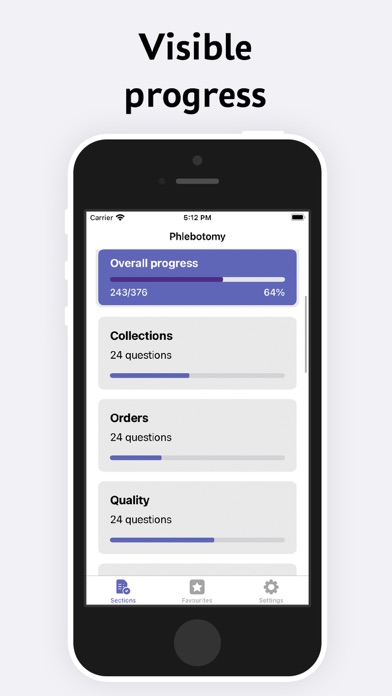 Phlebotomy Test Screenshot