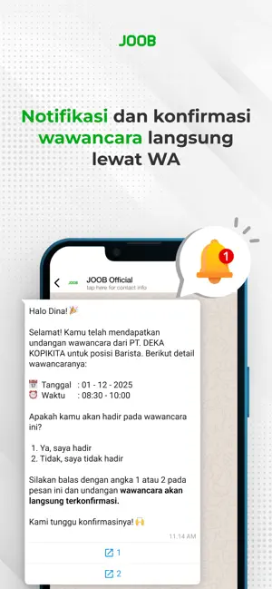 JOOB: Loker & Cari Kerja iPhone screenshot 3