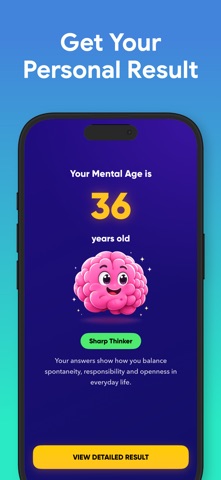 Mental Age Test - Calculator iPhone screenshot