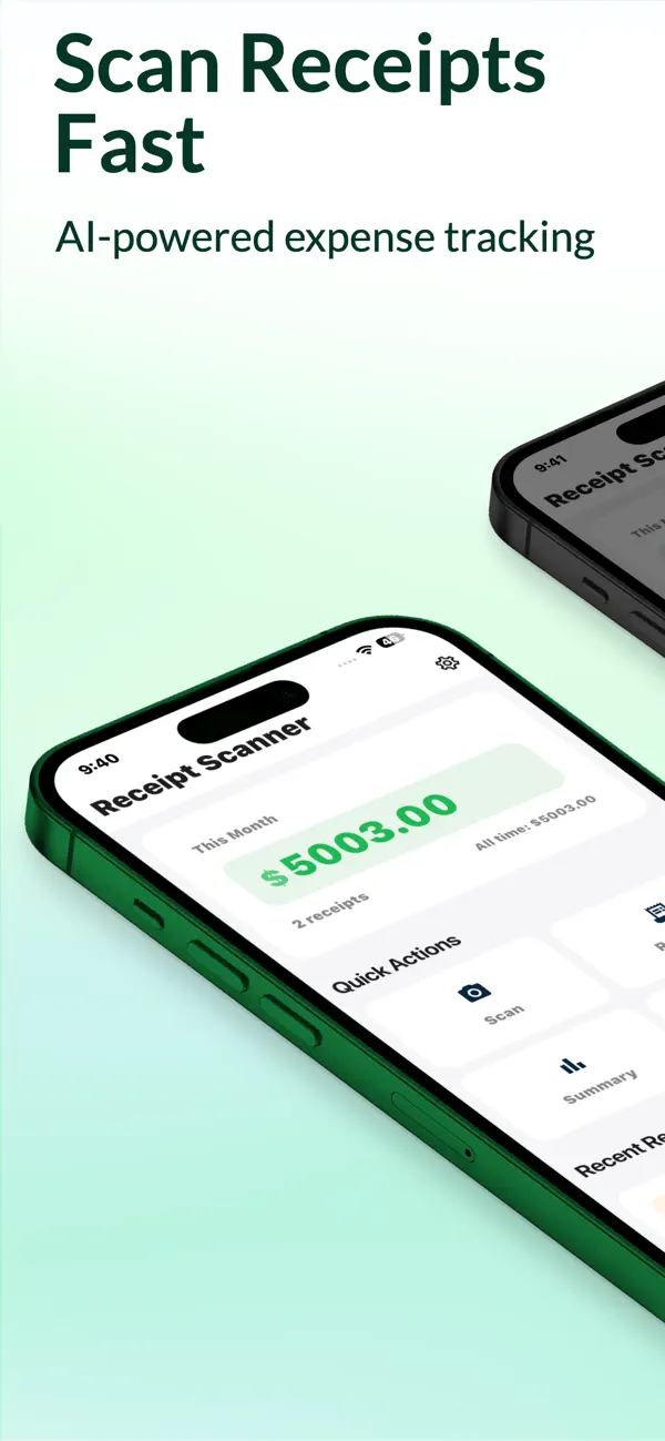Screenshot #1 pour SnapReceipt AI: Expense Scan