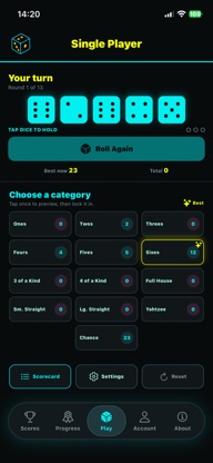 Yahtzee Hub! screenshot 1