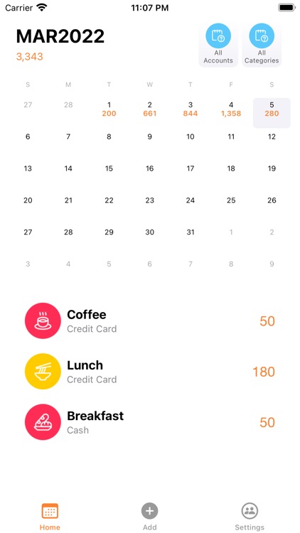 Calendar Finance Manager