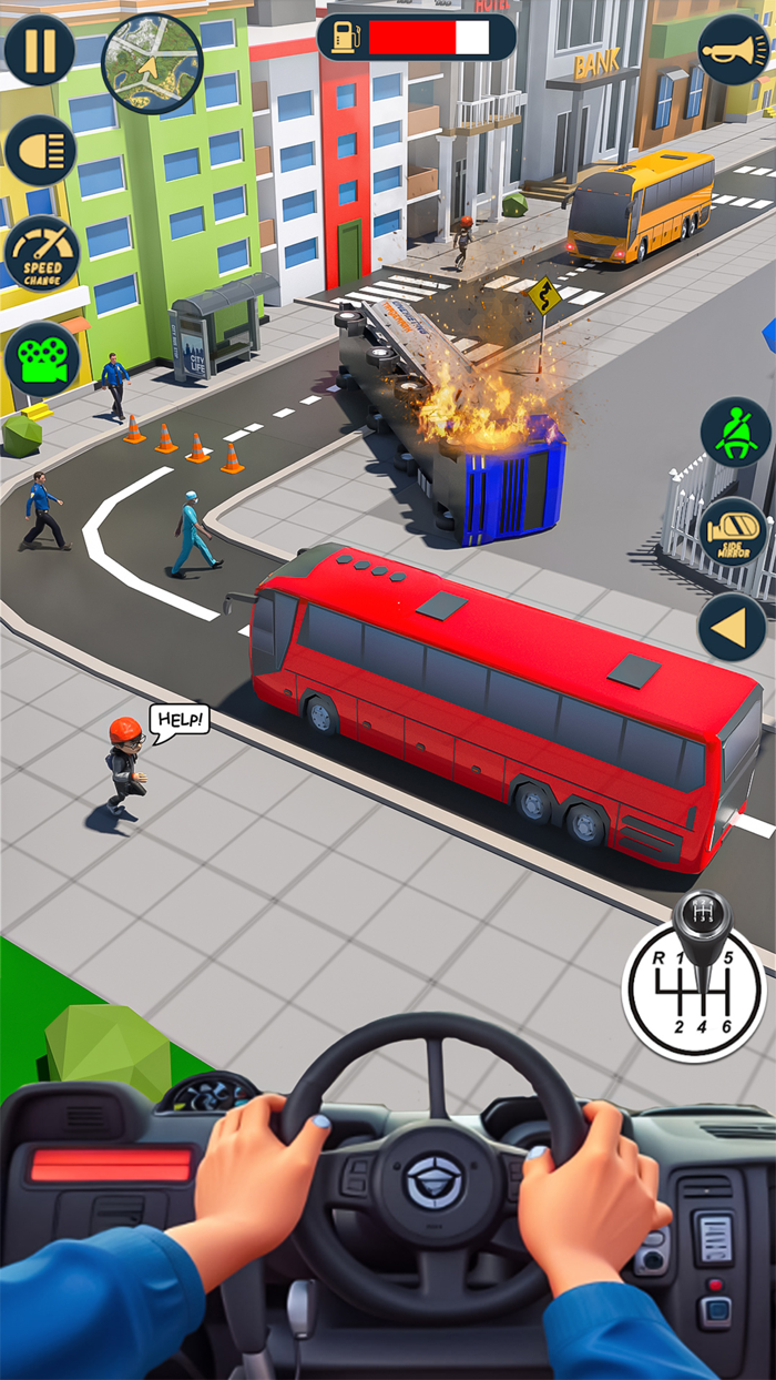 Us Bus Vehicle Master Driving