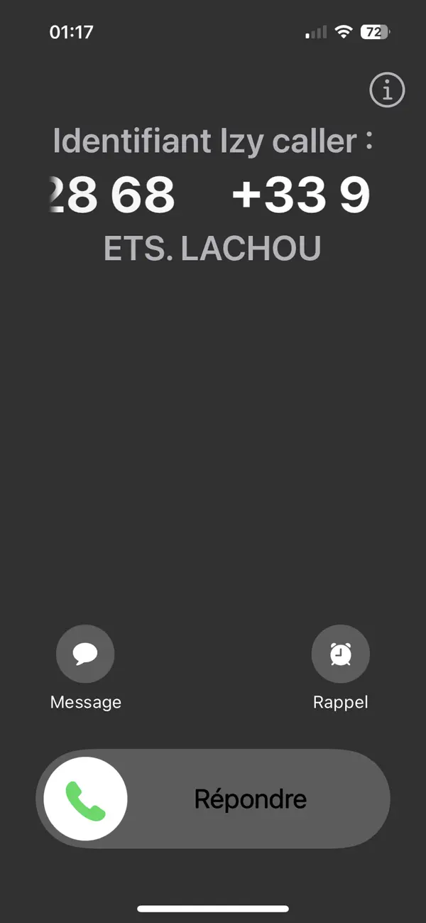 Screenshot #1 pour Izy Caller