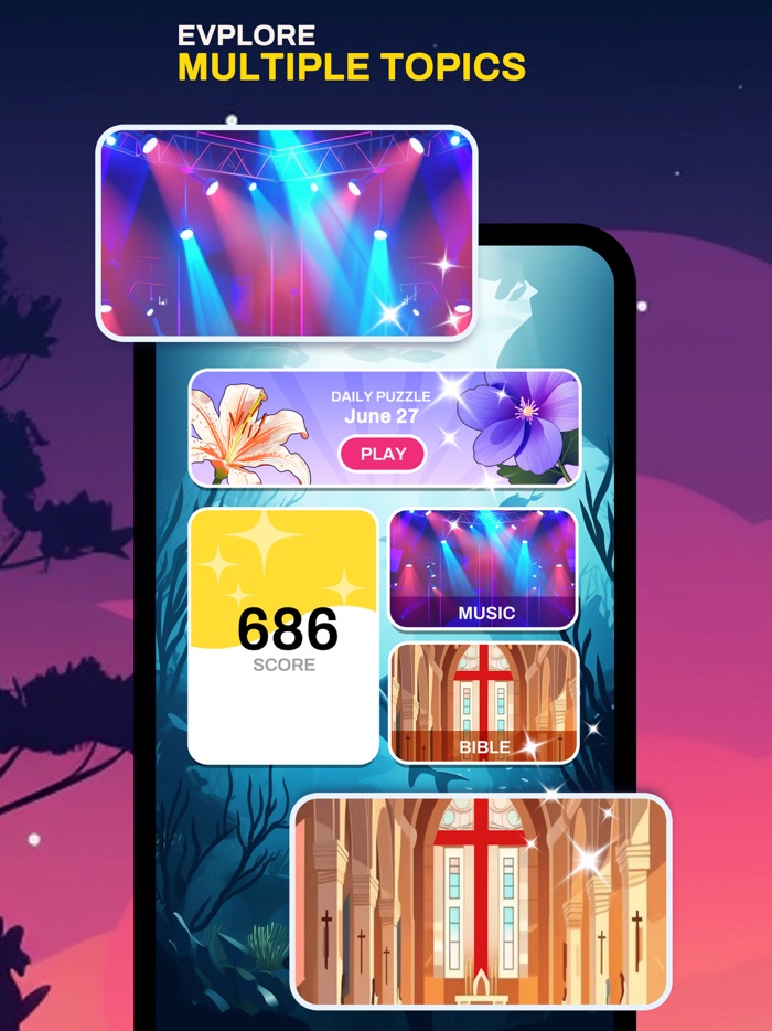 Cryptogram Word Puzzle Game