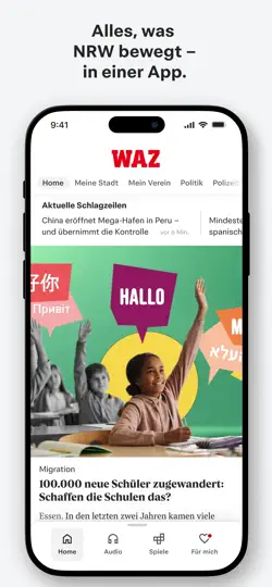 Screenshot von WAZ News auf dem iPhone 1