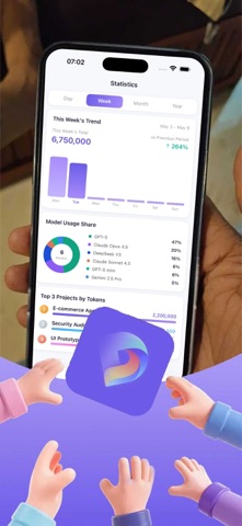 ATUS - AI Token Usage Stats iPhone screenshot 5